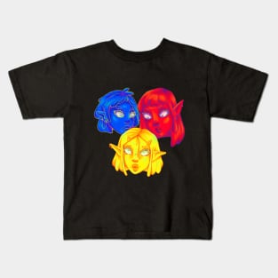 three faces Kids T-Shirt